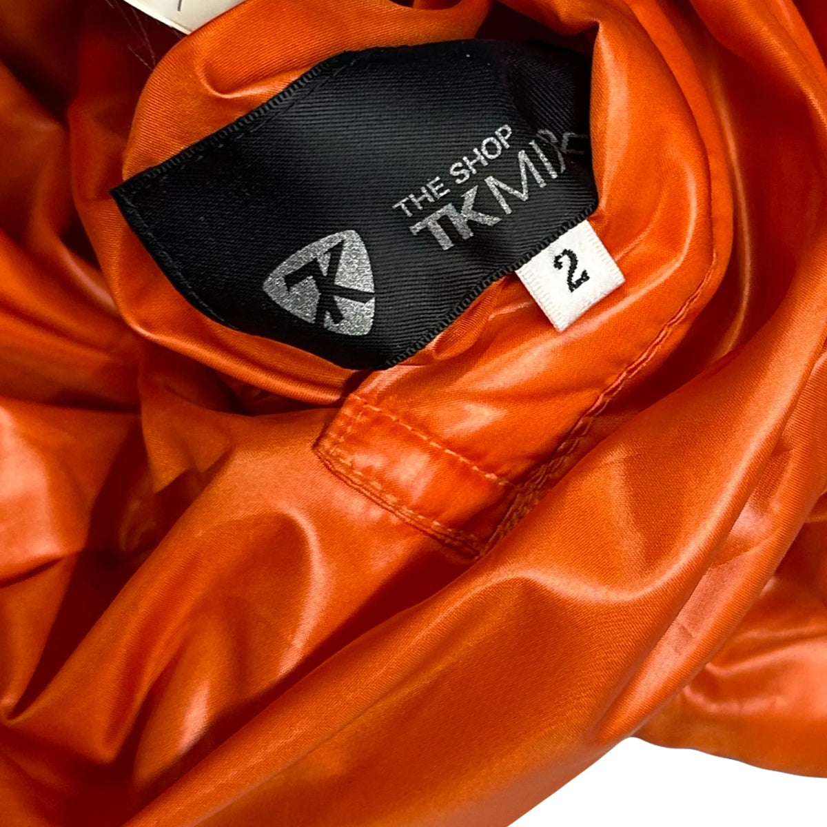 Final Sizes: Diamond Stitch Reversible Puffer Jacket In Blue & Orange