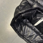 Final Sizes: Fur Hood Puffer Jacket In Black