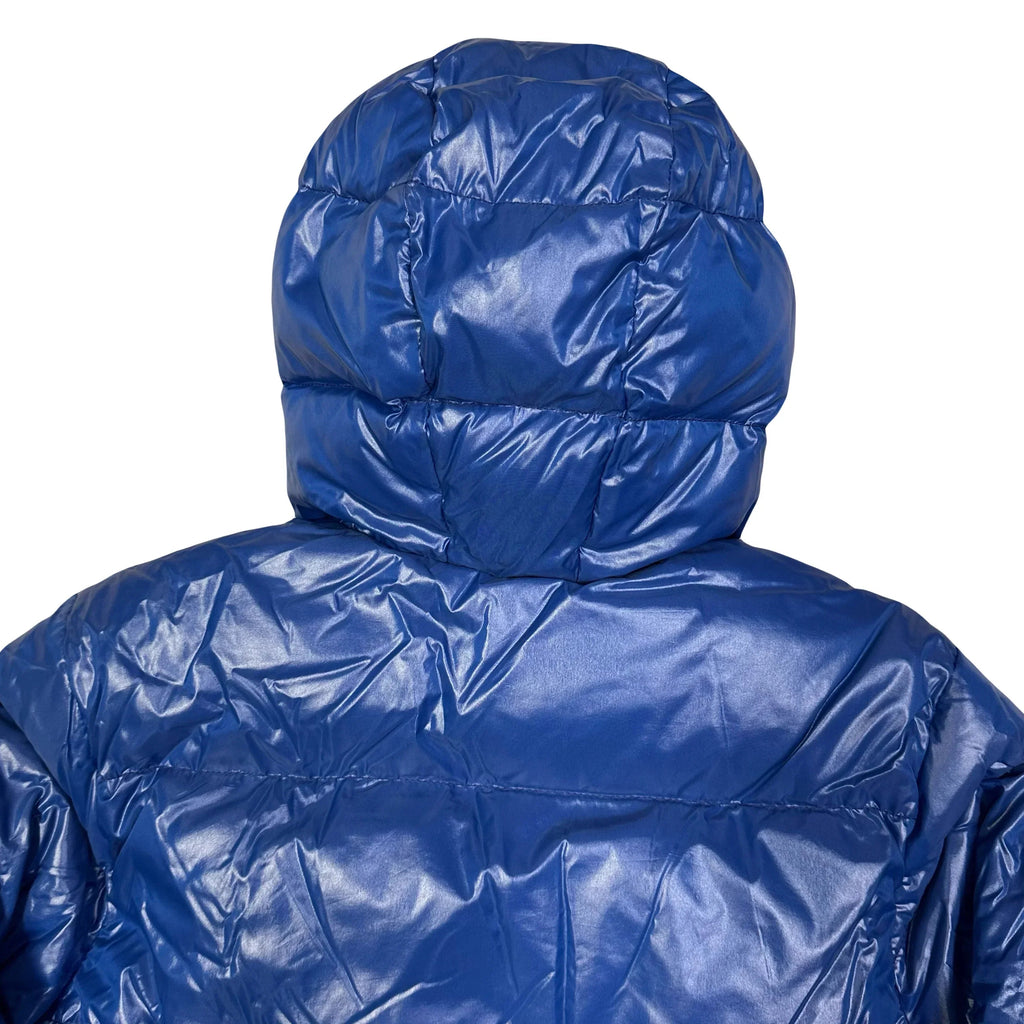 Endgrößen: Pufferjacke in Blau & Weiß