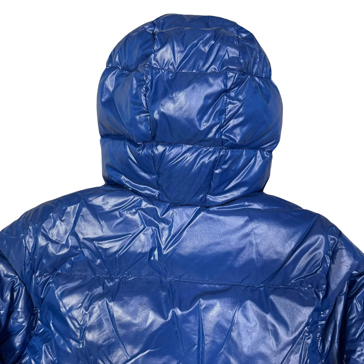 Endgrößen: Pufferjacke in Blau & Weiß