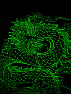 „Afterglow“ Drachen-T-Shirt – Anthrazit