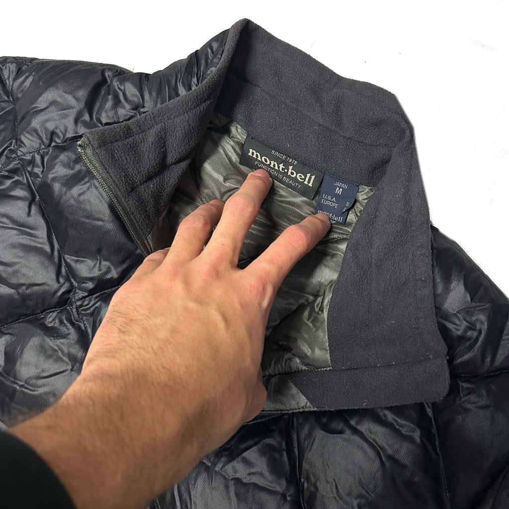 Endgrößen: Diamond Stitch Pufferjacke in Schwarz
