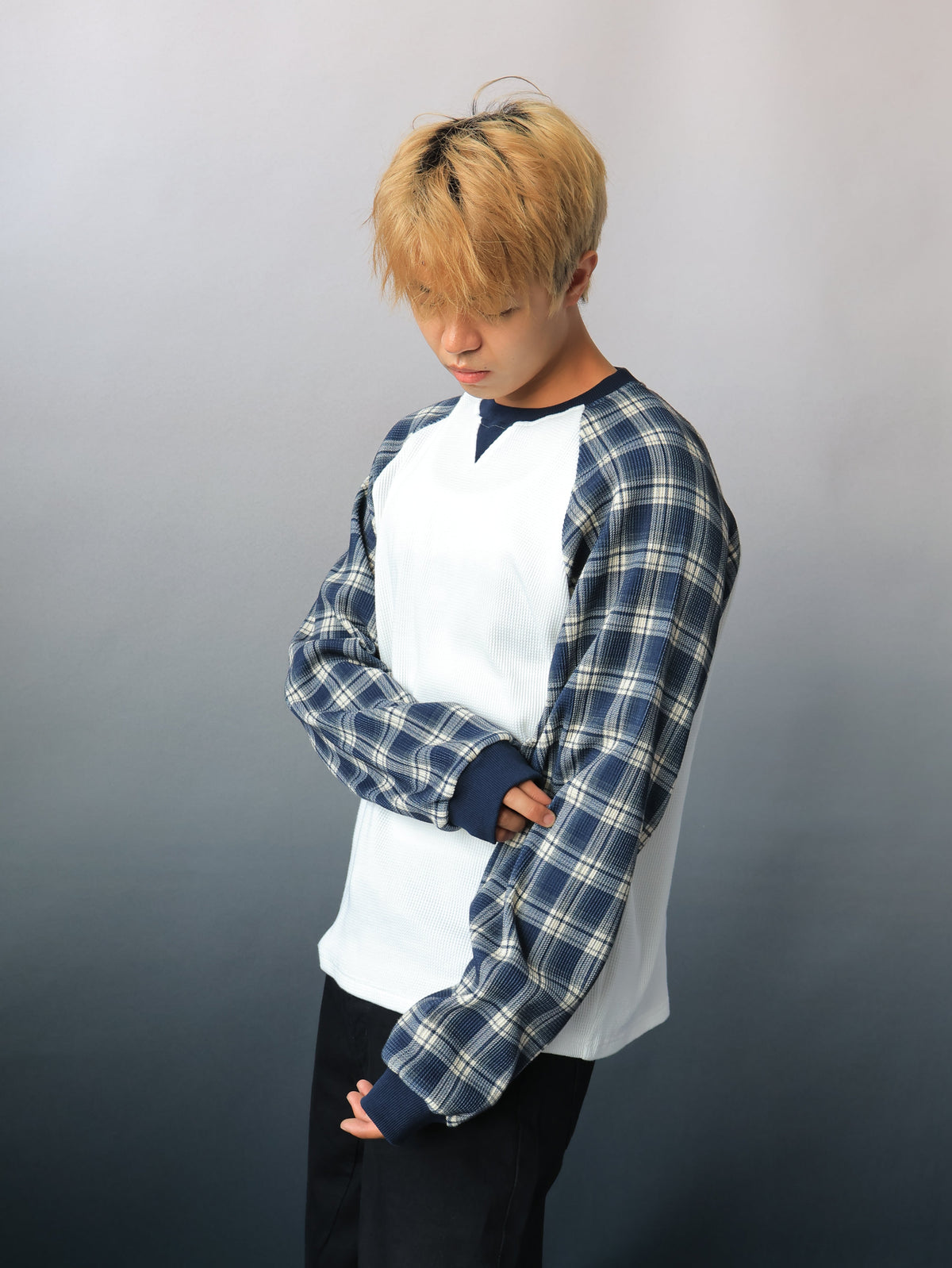 WAFFLE LONG-SLEEVE - Midnight