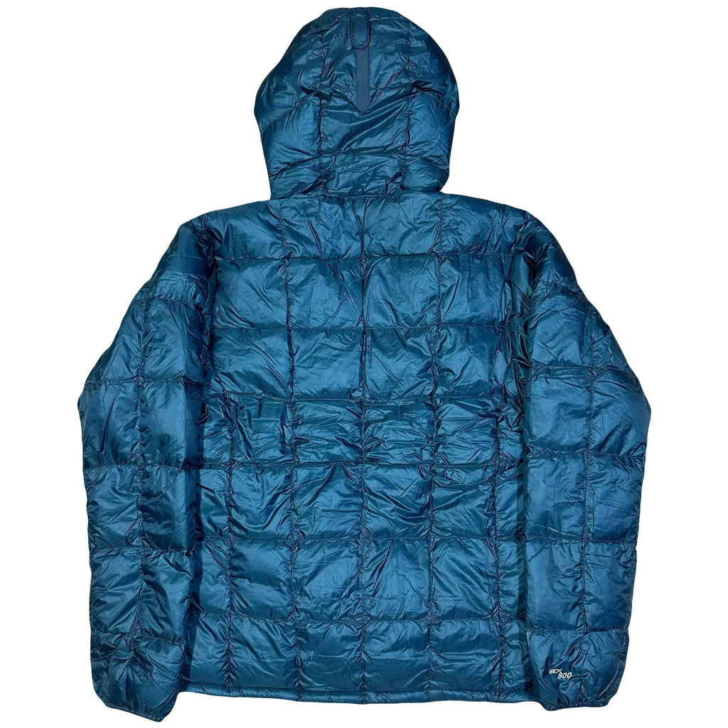 Laatste maten: Superior Down donsjas met parka-ontwerp in blauw