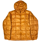 Final Sizes: Square Stitch Puffer Jacket In Orange