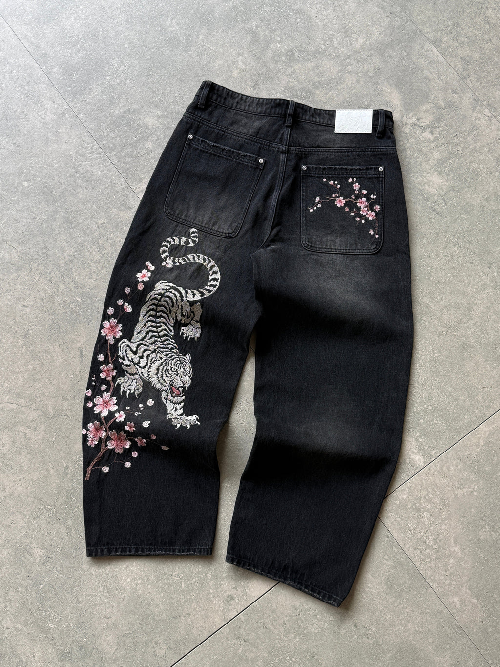 “Ivory Prowl” Baggy Denim