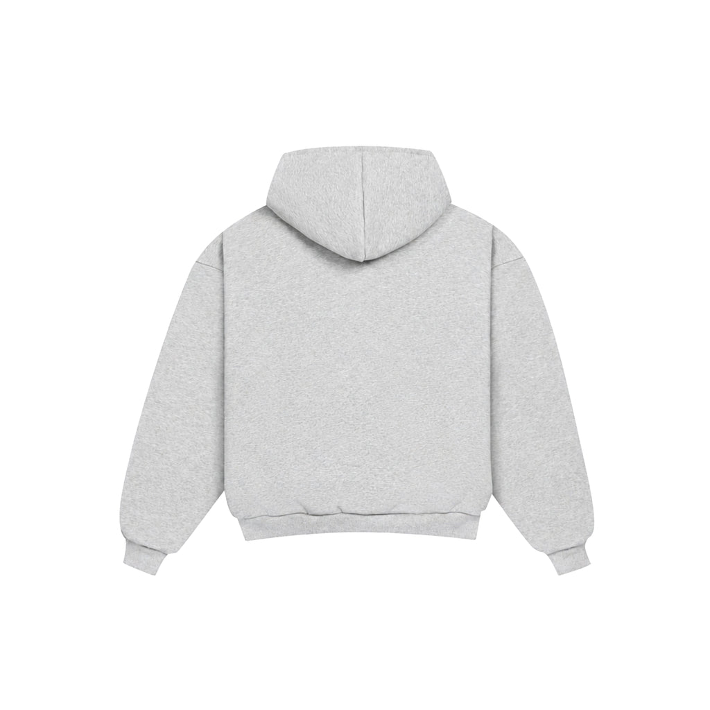 Reversible Plaid Zip-Hoodie V2 (Light Grey/Slate Grey )