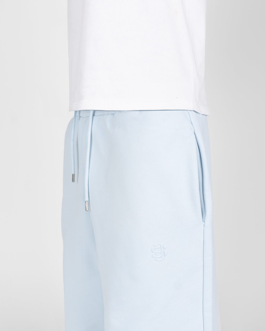 PANTALÓN JOGGER CON CREMALLERA SU - AZUL HIELO