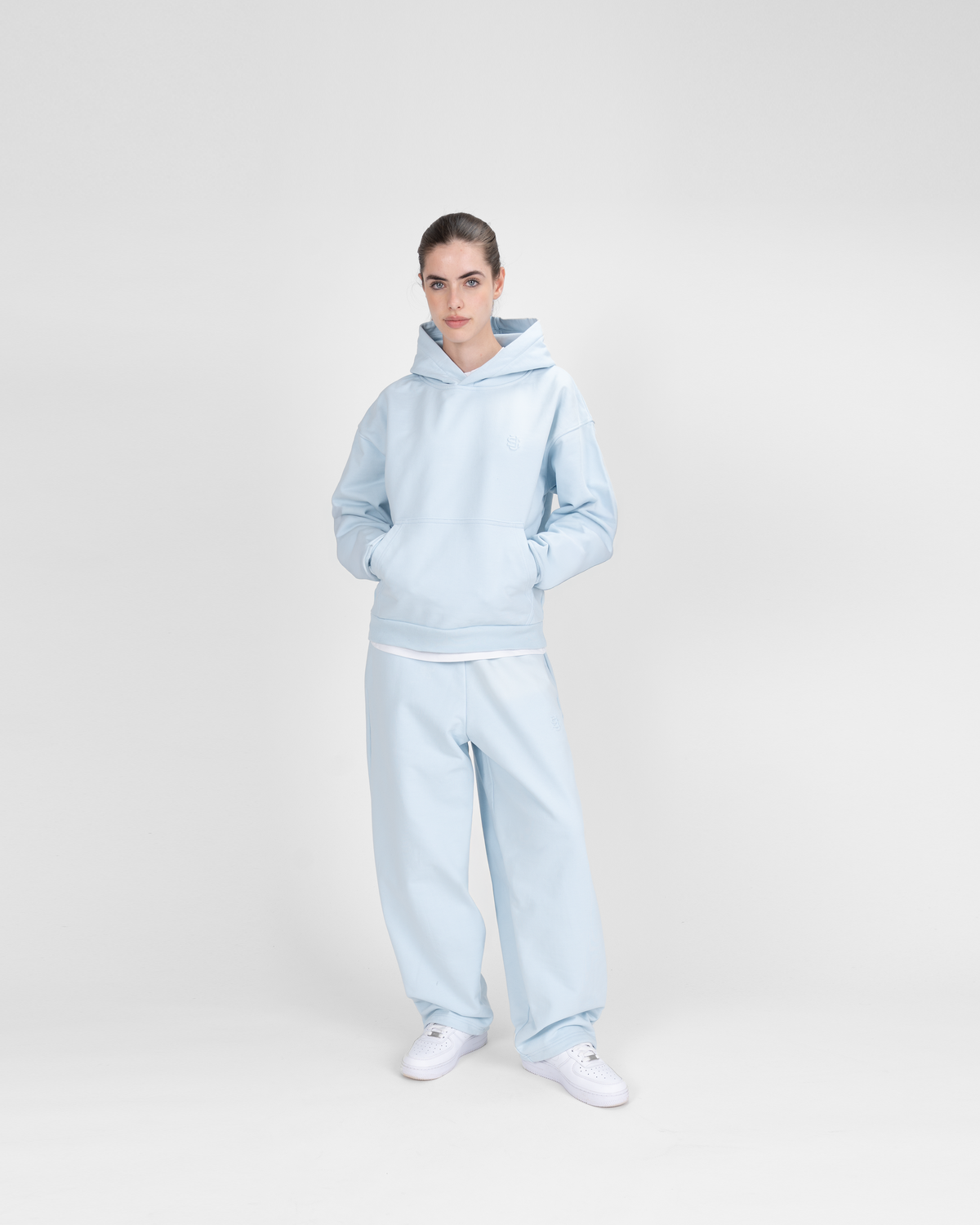Jogger basic SU - azzurro ghiaccio