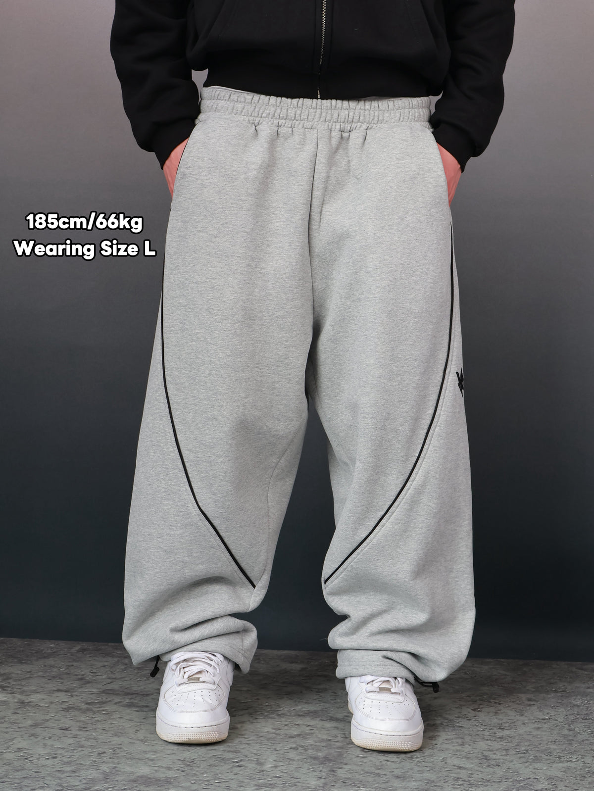 VEIN STRUCTURE BAGGY JOGGER