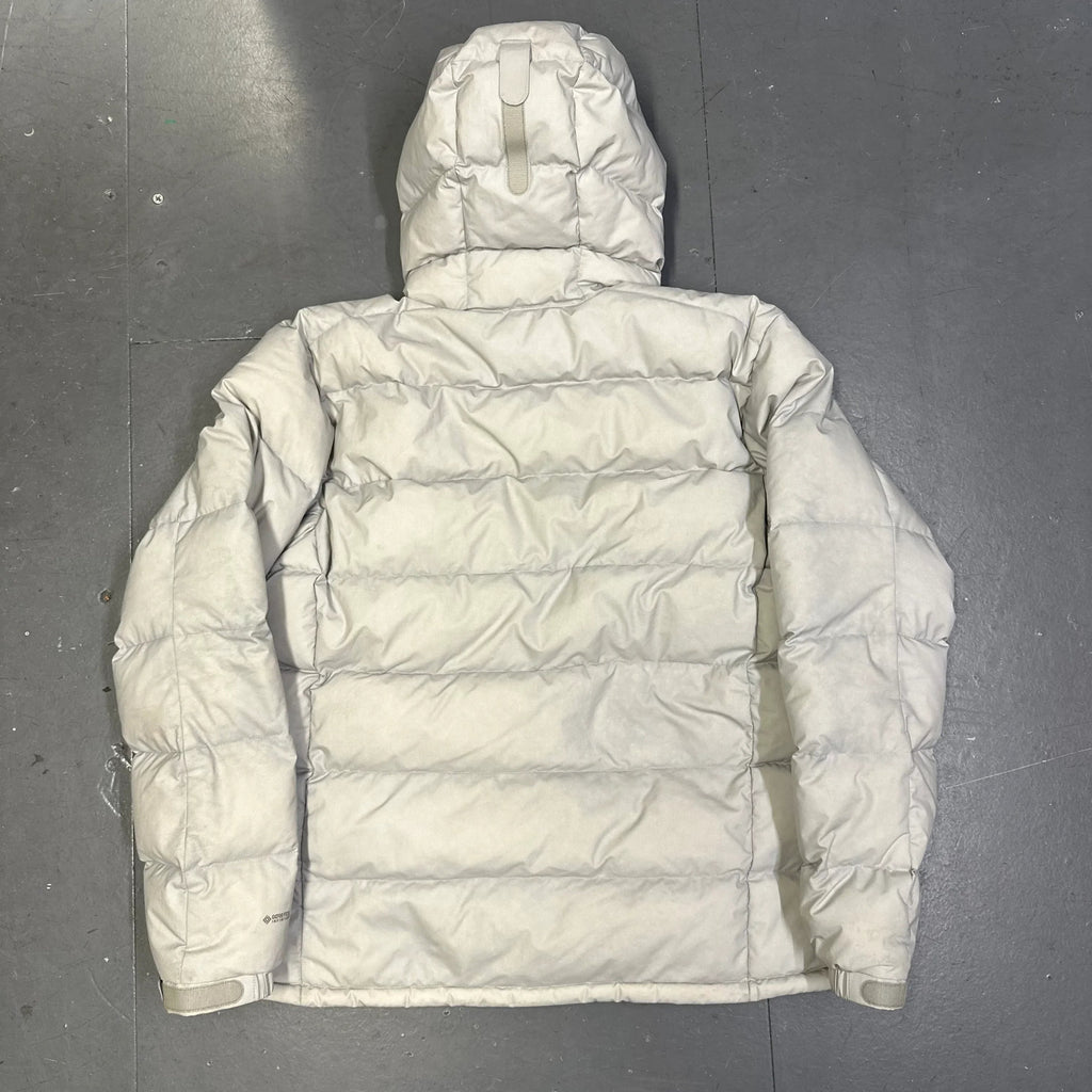 Laatste maten: Gore-Tex-donsjas met capuchon in grijs
