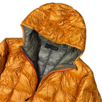 Final Sizes: Square Stitch Puffer Jacket In Orange
