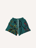 Shorts mit Kordelzug und Grafik-Print (Auge & Kreuz & Flügel)