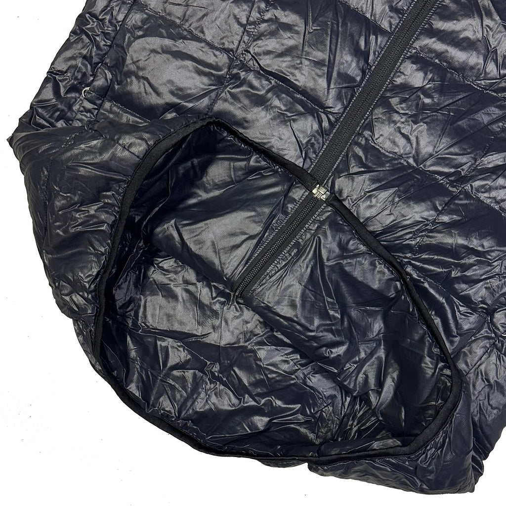 Letzte Größen: Square Stitch Steppjacke in Schwarz