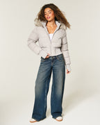 Peyton Faux Fur Trim Puffer Jacket