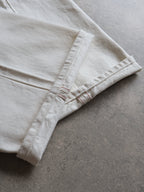 Bone White Baggy Denim
