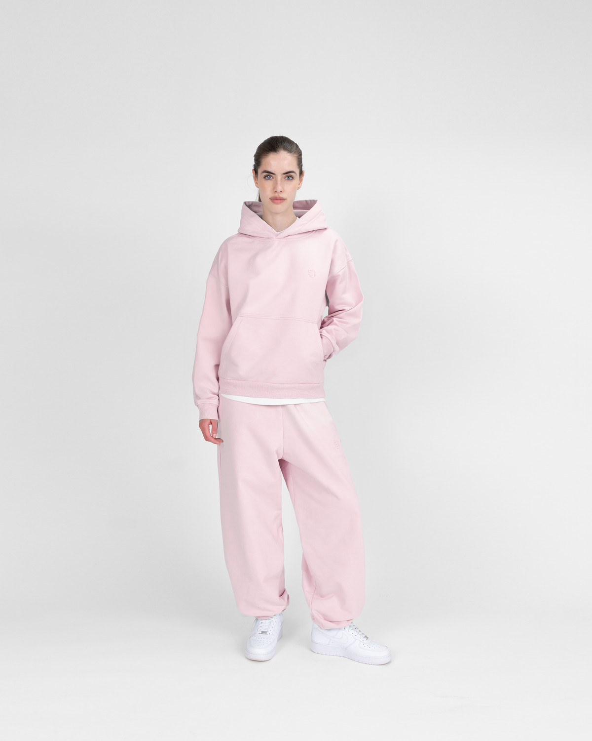 Pantaloni jogger basic SU - ROSA