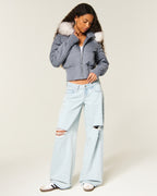 Peyton Faux Fur Trim Puffer Jacket