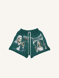 Shorts mit Kordelzug und Mary&Pistol&Letter-Print