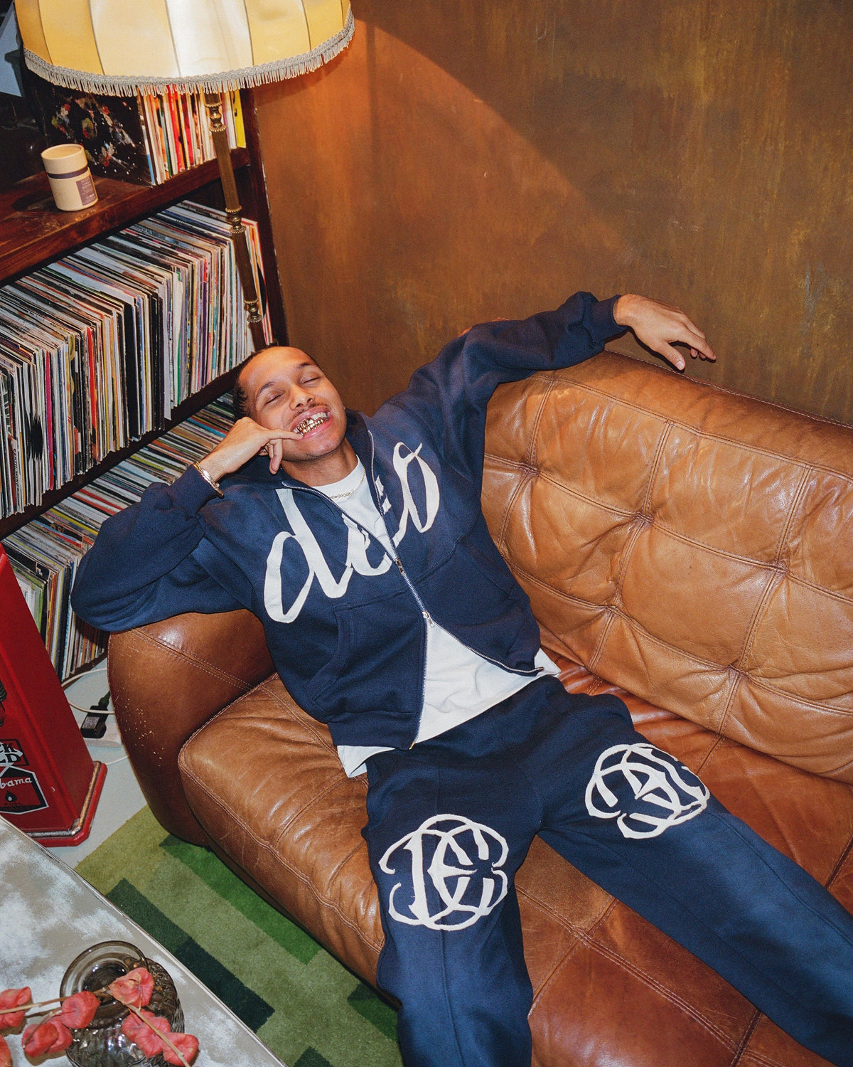 DEO DISTRESSED JOGGERS NAVY