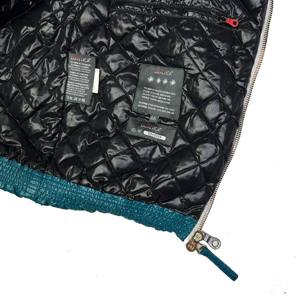 Final Sizes: Hooded Puffer Gilet In Blue