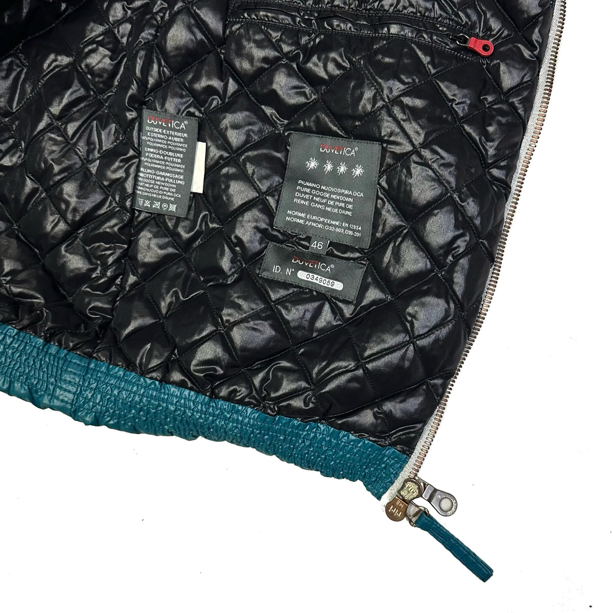 Final Sizes: Hooded Puffer Gilet In Blue