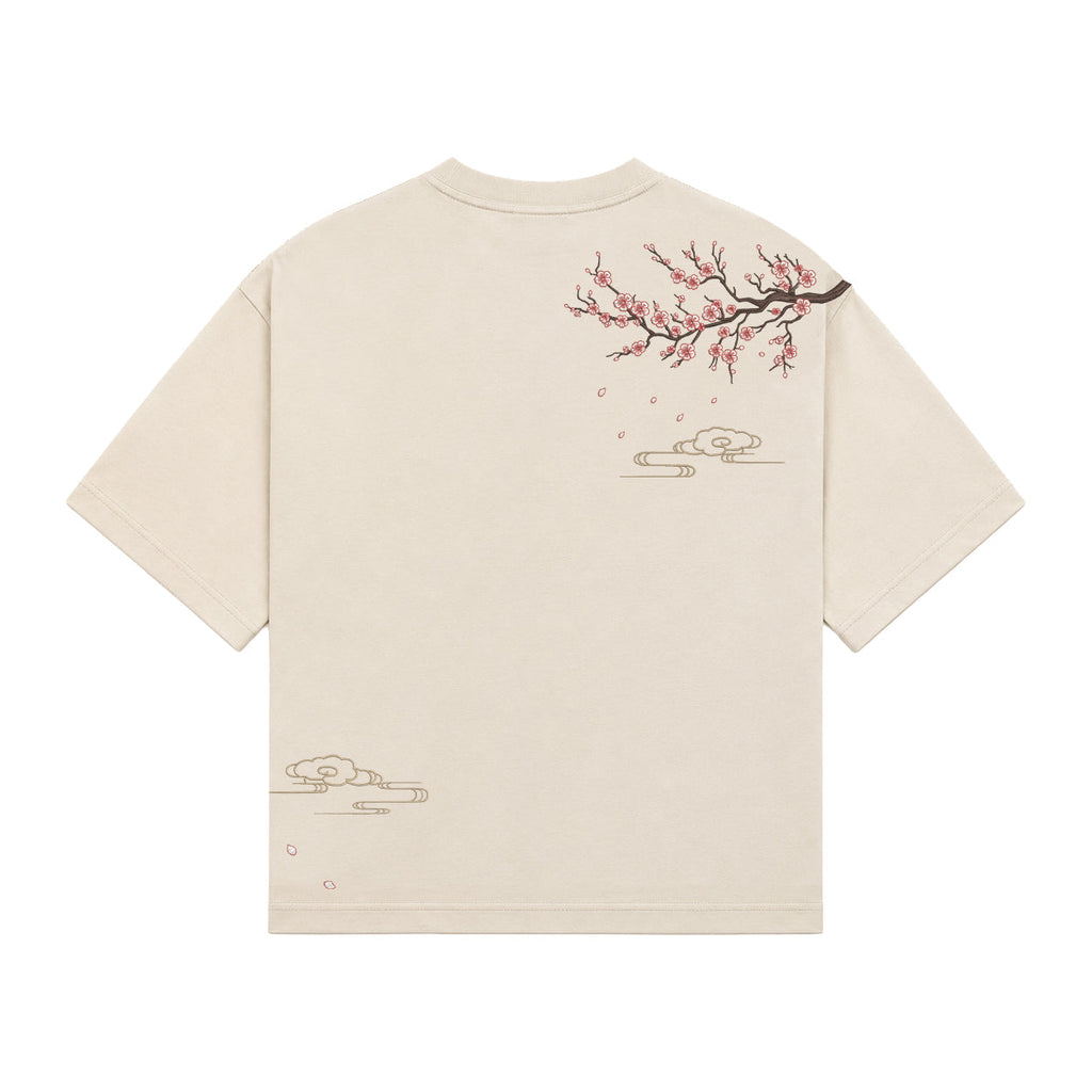 “Drifting Blossom” Tee - Cream
