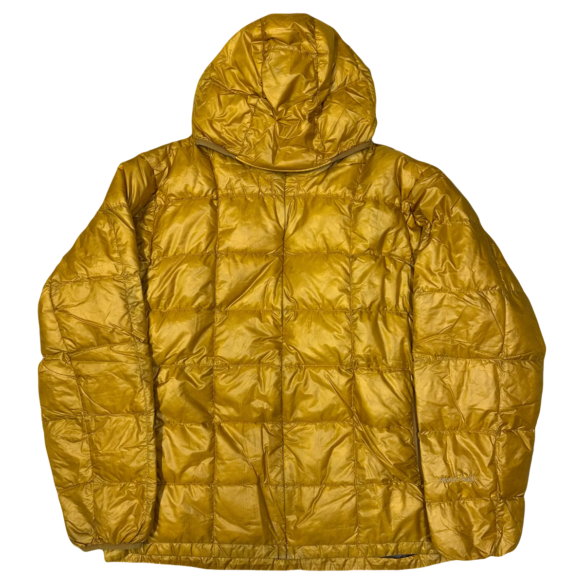 Final Sizes: Square Stitch Puffer Jacket In Yellow
