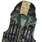 Ultime taglie: gilet imbottito con cappuccio nera