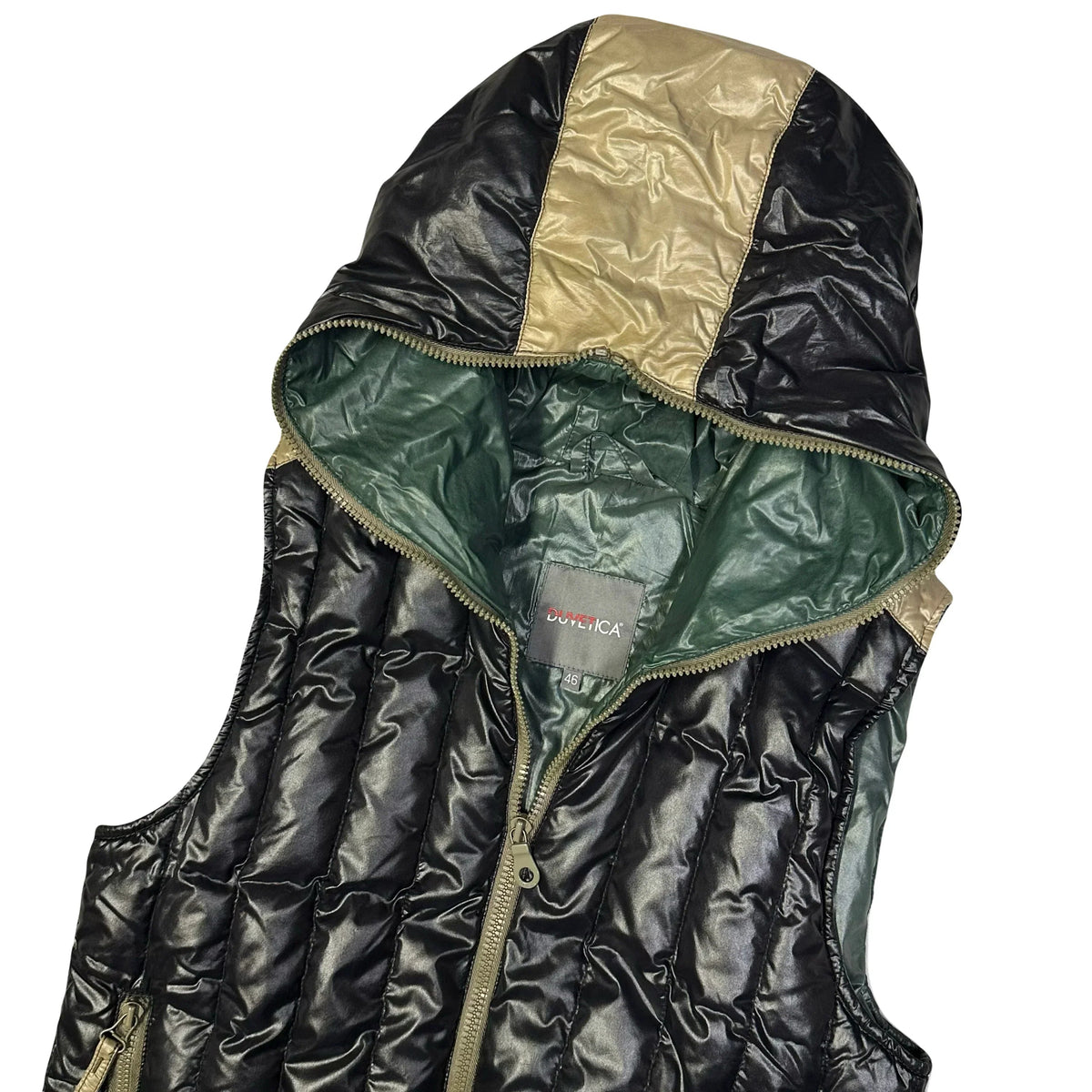 Final Sizes: Hooded Puffer Gilet In Black