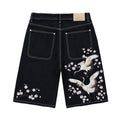 “Silver Crane” Baggy Jorts