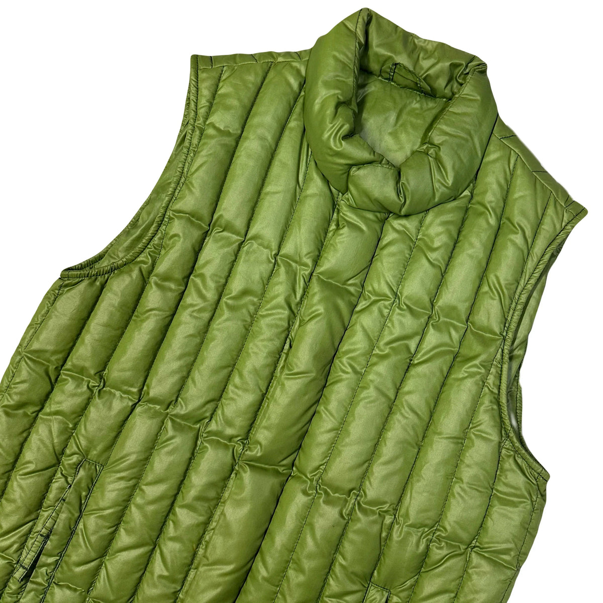 Final Sizes: Puffer Gilet In Green