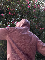 Water Reactive Cheetah Rain Jacket - Pink