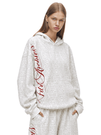 Oversize’owa bluza z kapturem Script Snakeskin