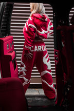 Red Rhinestone Sweatpants