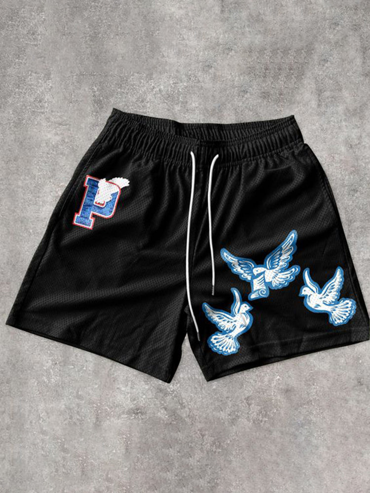 Friedenstaube lässige Mesh-Shorts