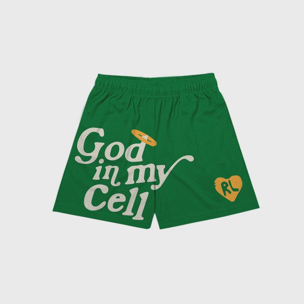 God In My Cell Mesh Shorts