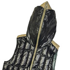 Ultime taglie: gilet imbottito con cappuccio nera