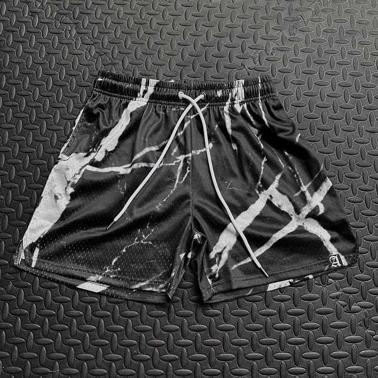 Unisex Stylish Graphic Casual Street Mesh Shorts