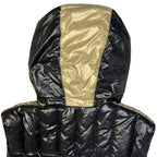 Ultime taglie: gilet imbottito con cappuccio nera