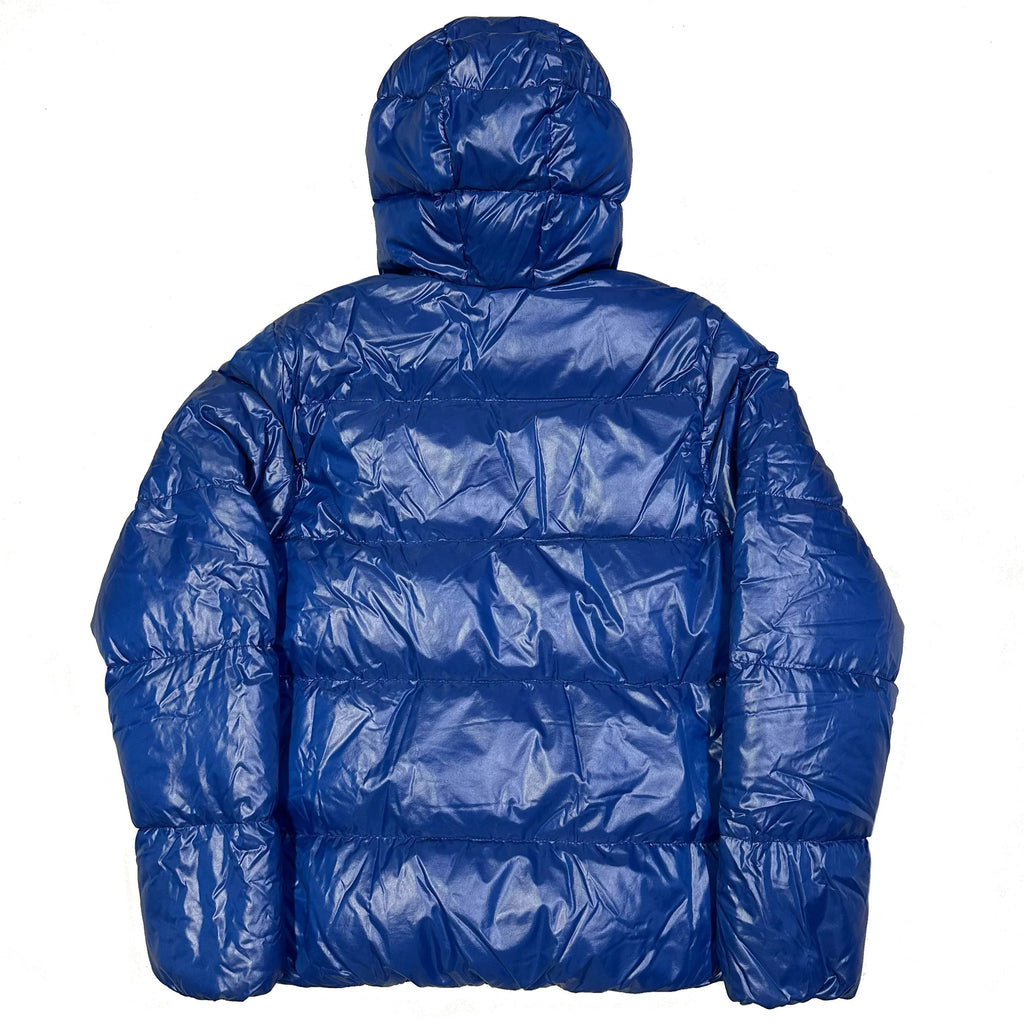 Endgrößen: Pufferjacke in Blau & Weiß