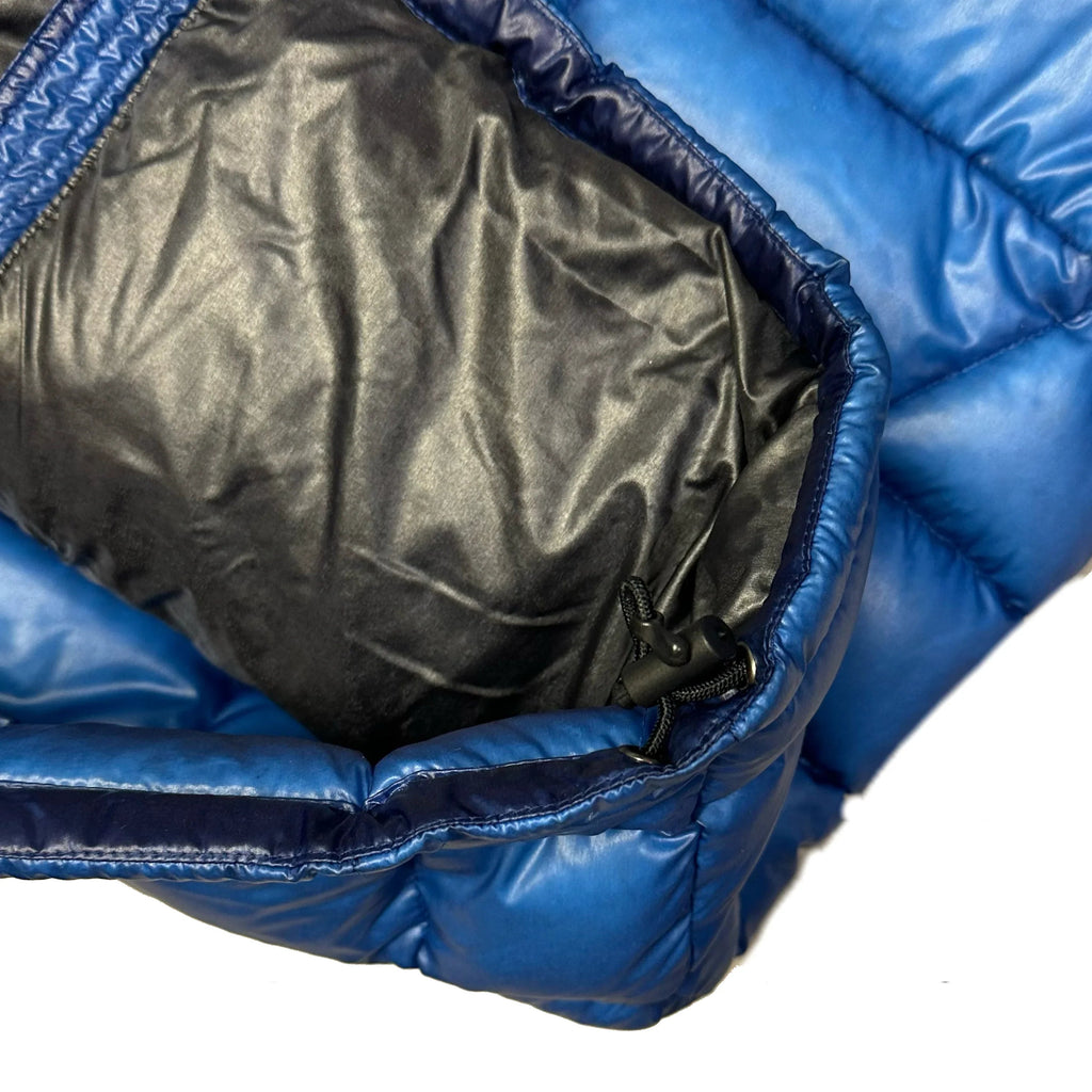 Final Sizes: Square Stitch Puffer Jacket In Blue