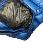 Final Sizes: Square Stitch Puffer Jacket In Blue