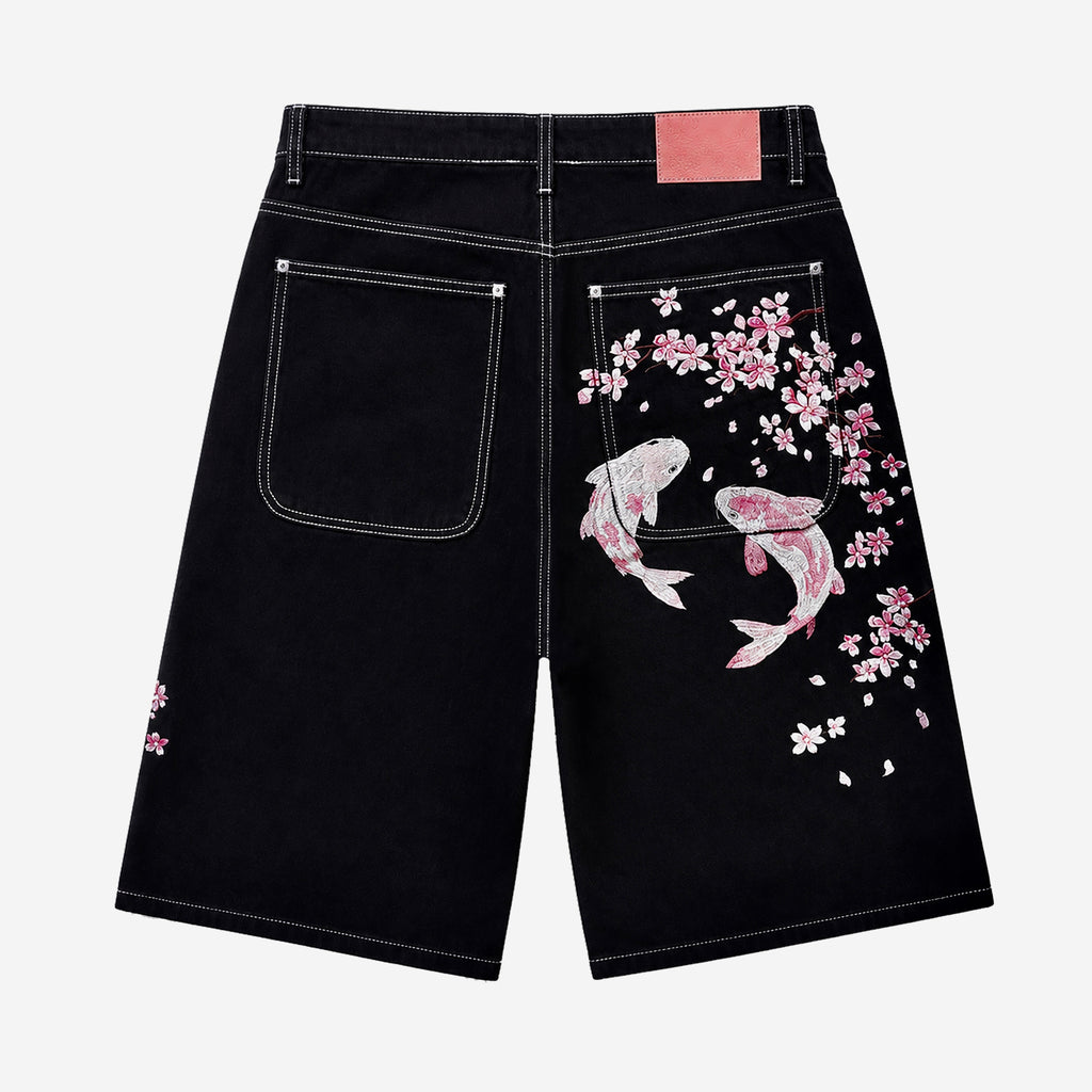 “Sakura Koi” Baggy Jorts