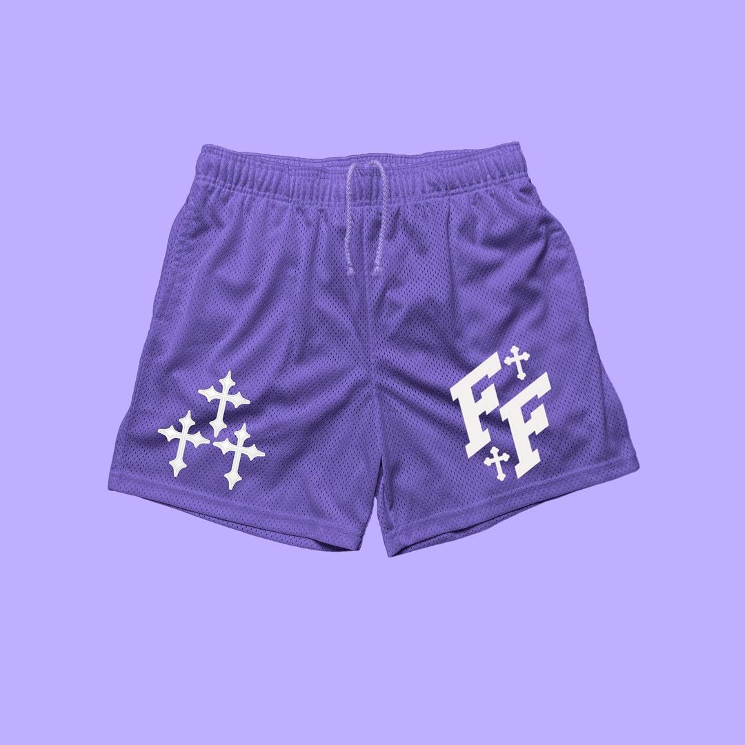 Jesus Ff Printed Casual Mesh Shorts
