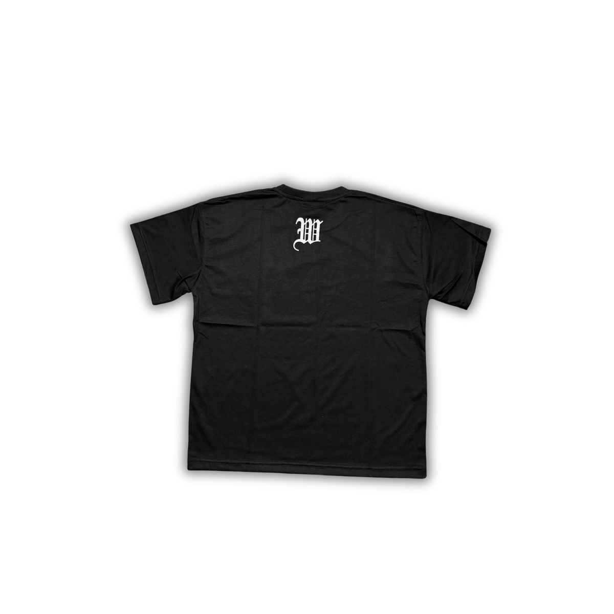 "OVERDUE"-T-shirt - zwart