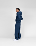 SU-joggingbroek met rits - marineblauw
