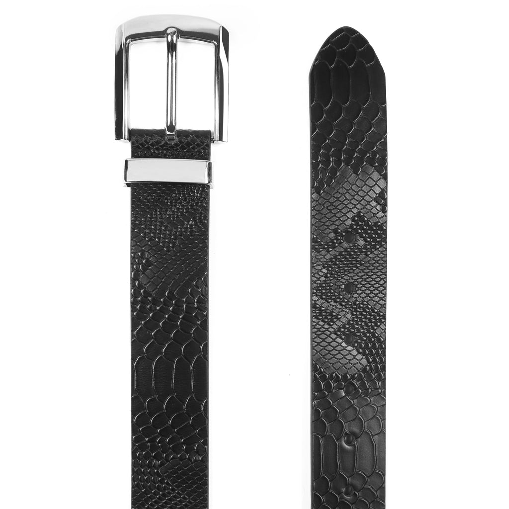 CINTURÓN DE CUERO DE PIEL DE SERPIENTE