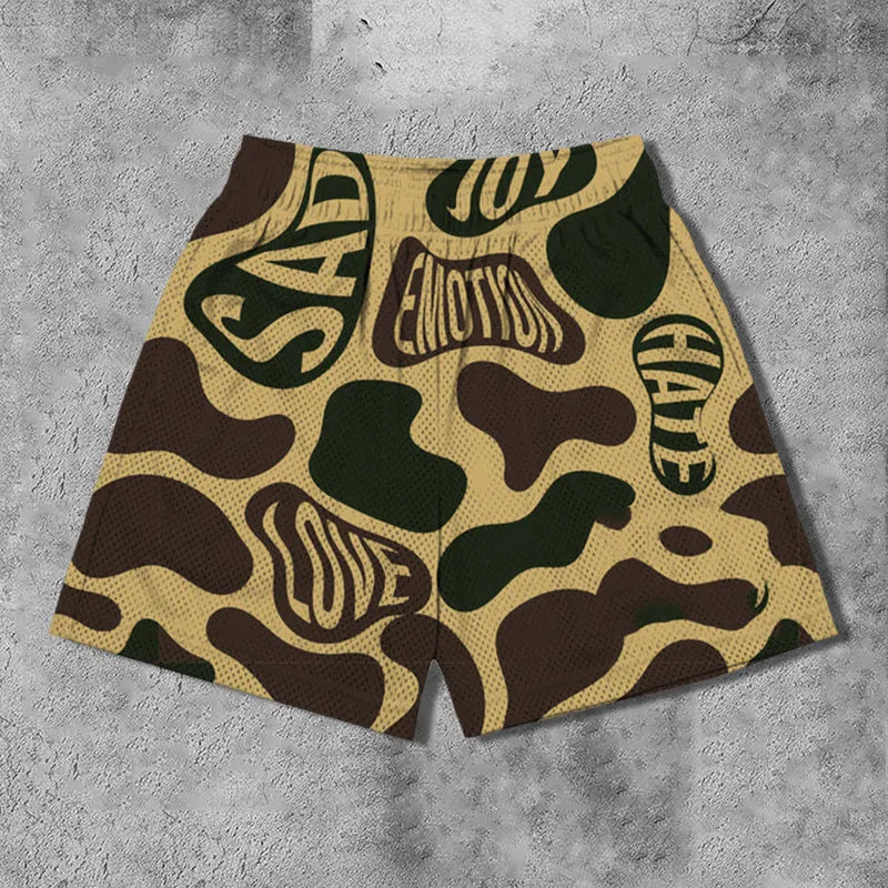 Emotional Camo Mesh Shorts