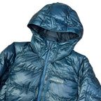 Ultime taglie: giacca parka imbottita alpina in piuma blu